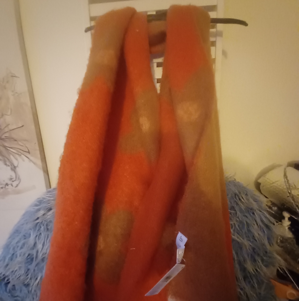 Cozy Orange and Brown Scarf